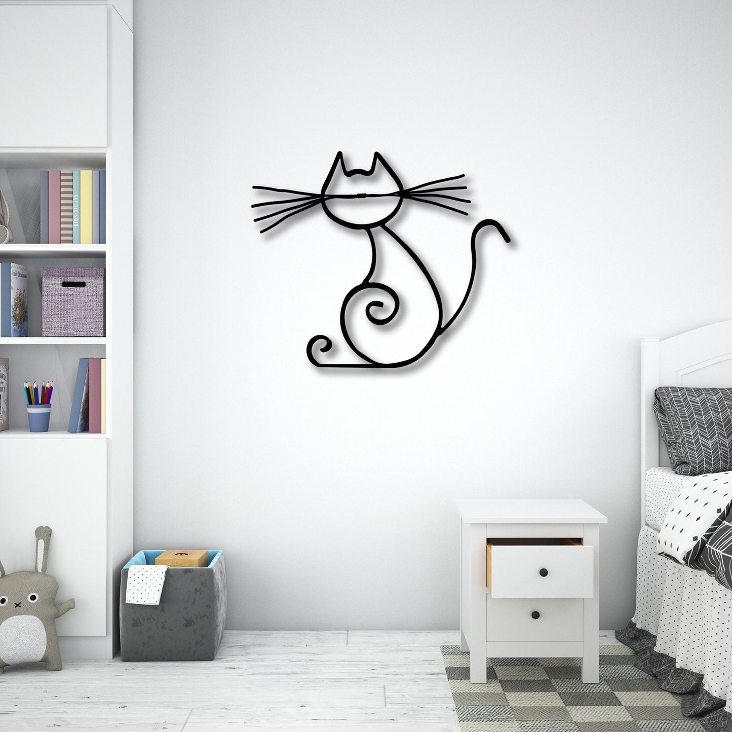 Metal Cat Metal Wall Art, Cat Lovers Birthday Gift, Cat Metal Home Decor, Valentine's Day Gift, Pet House Head Decor, Best Gift, for Her