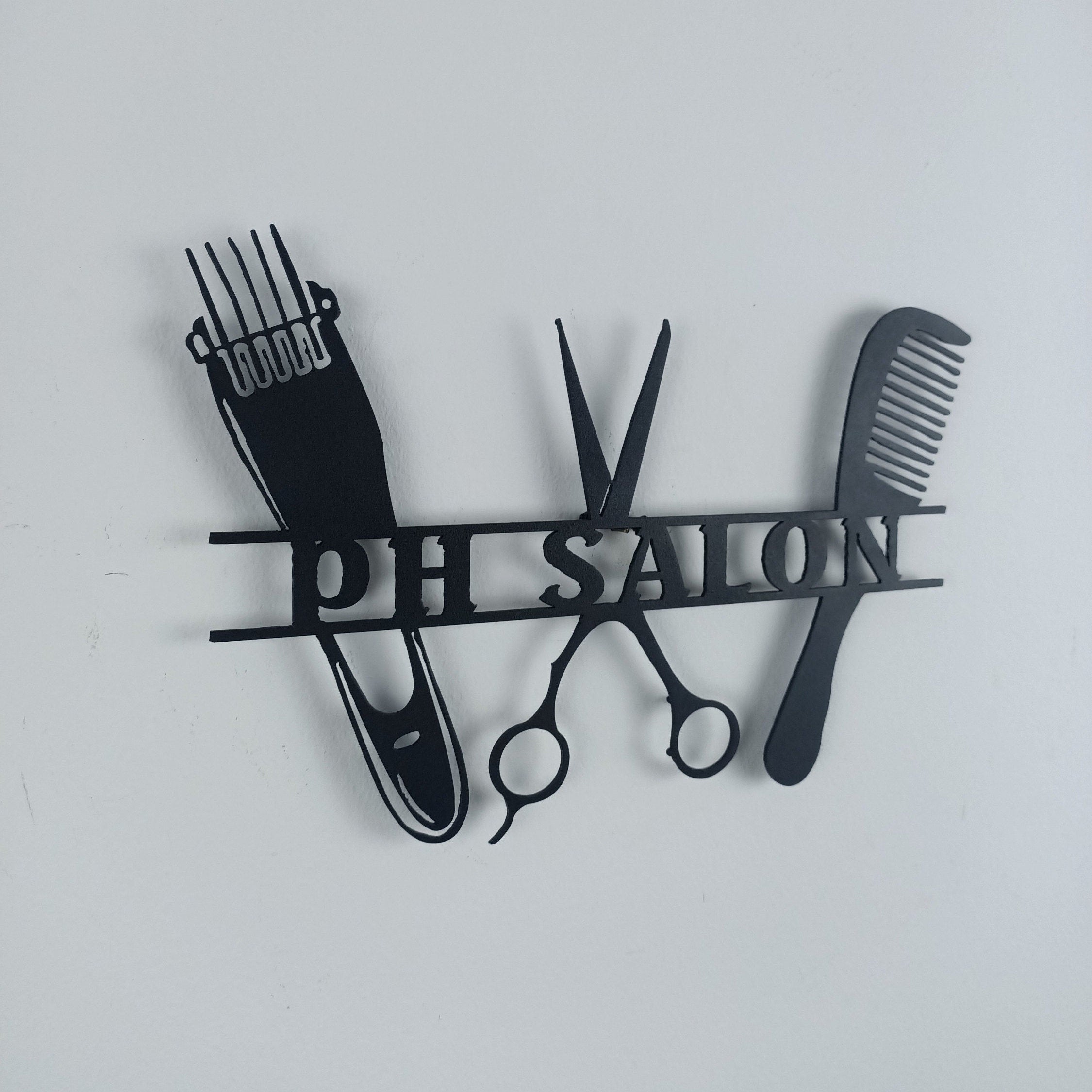 Custom Barber Metal Sign, Personalized Hairdresser Hair Salon Sign, Unique Barber Shop Decor, Barber Gifts, Valentines Day Gift