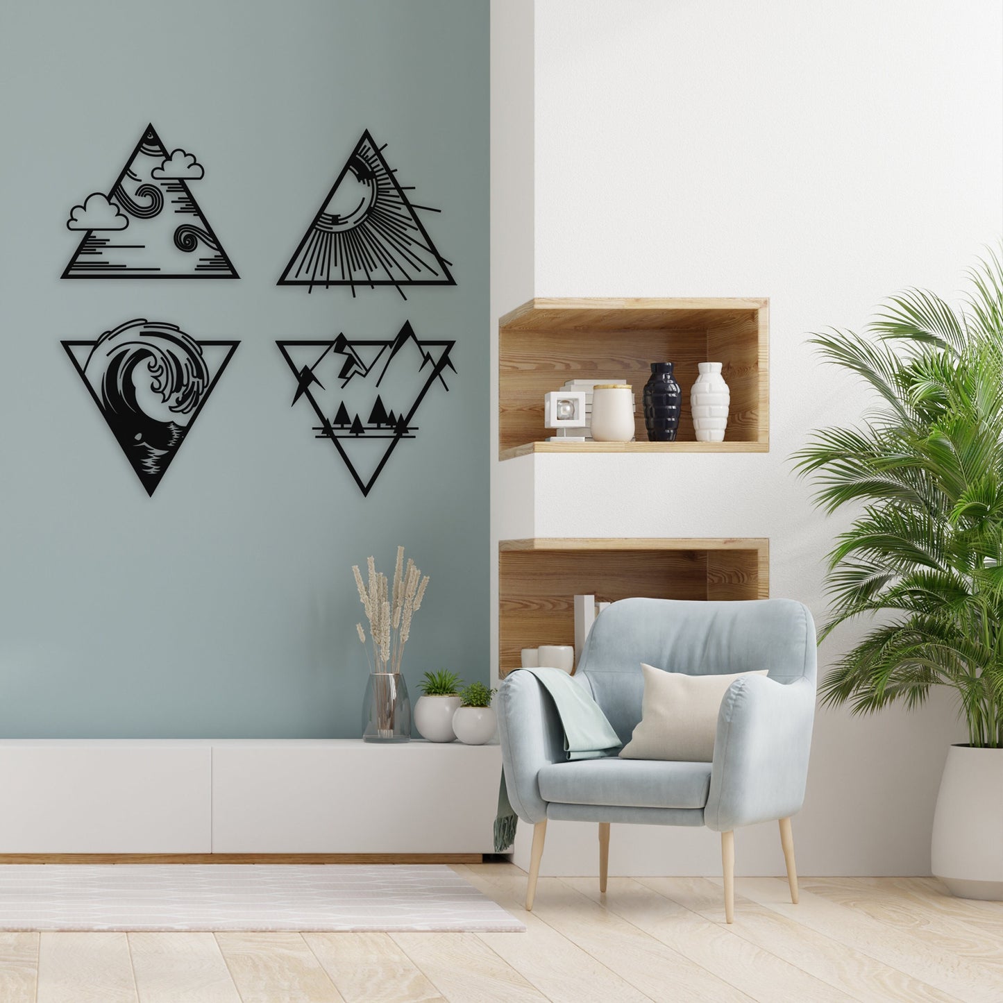 Four Season Metal Wall Art, Yoga Room Wall Art, Massage Room Wall Decor, summer girl spring autumn, 4 Season Wall Metal Decor, Gift For Her