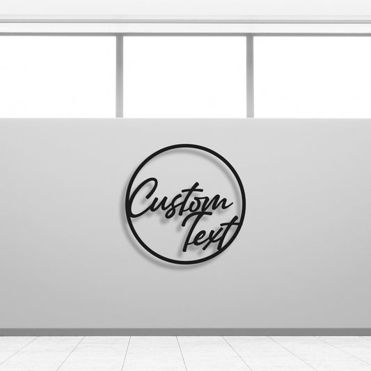 Custom Metal Text, Personilazed Metal Word, Unique Metal Family Name, Unique Birthday Gift, Easy to Hang, Metal Word Sign, Metal Wall Art