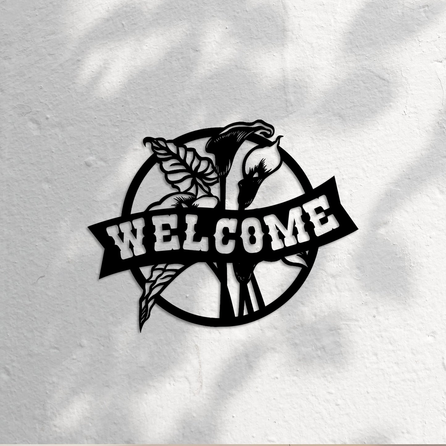 Welcome Metal Wall Art, House Entry Metal Wall Decor, Porch Metal Wall Art, Unique Birthday Gift, Valentines Day Gift