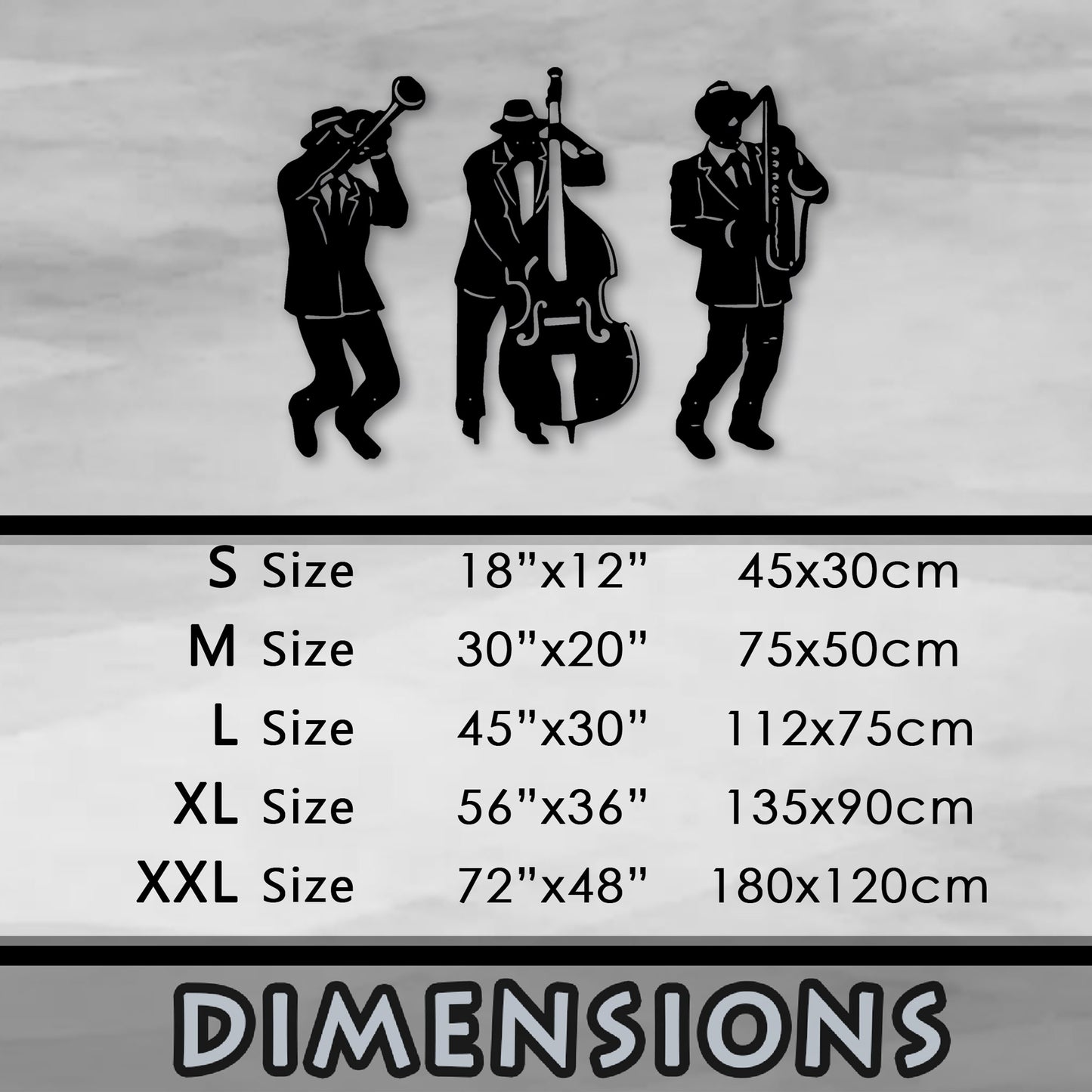 Jazz Metal Wall Art, Musican Metal Wall Decor, Jazz  Lovers Unique Gift, Retro Style Metal Wall Art, Valentine's Day Gift