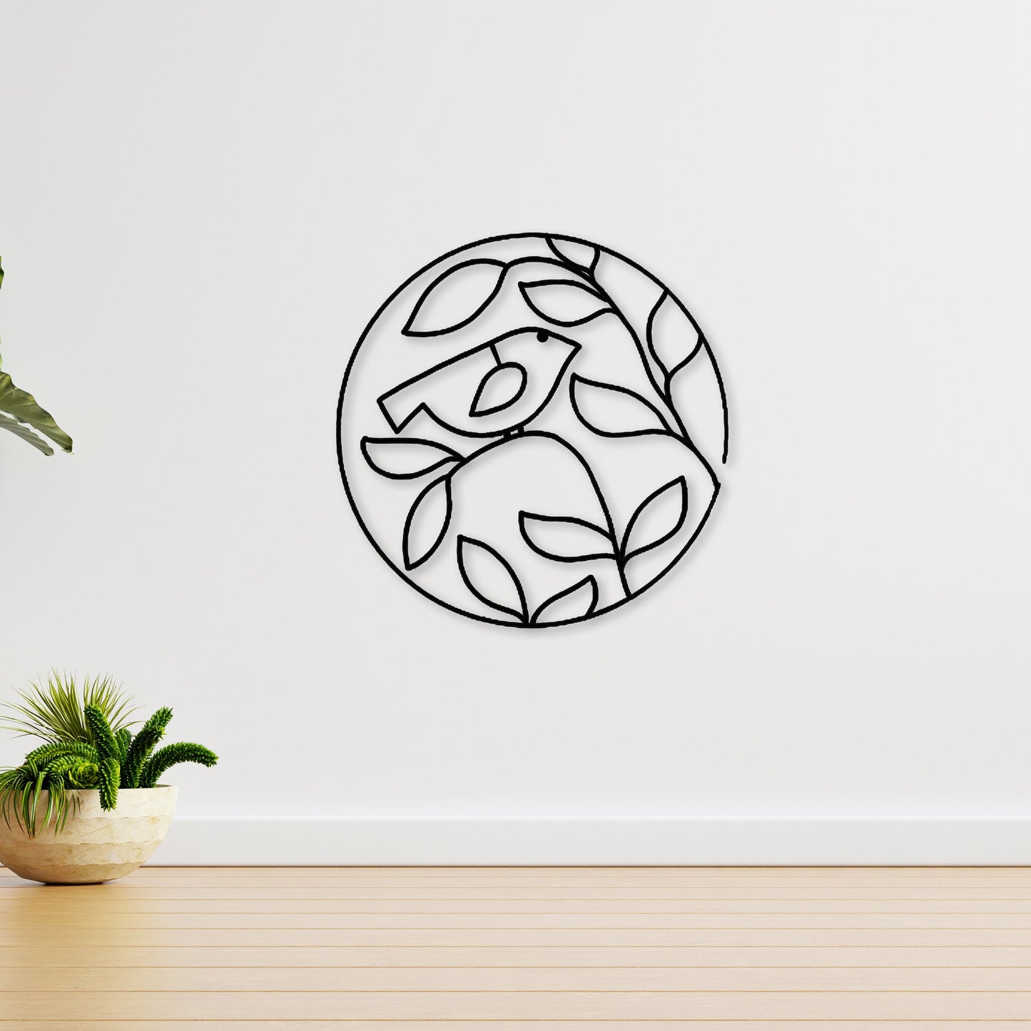 Bird Metal Line Wall Art, Bird Metal Wall Decor, Porch Metal Wall Art, Unique Birhtday Gift, Valentine's Day Gift, House Entrance Sign