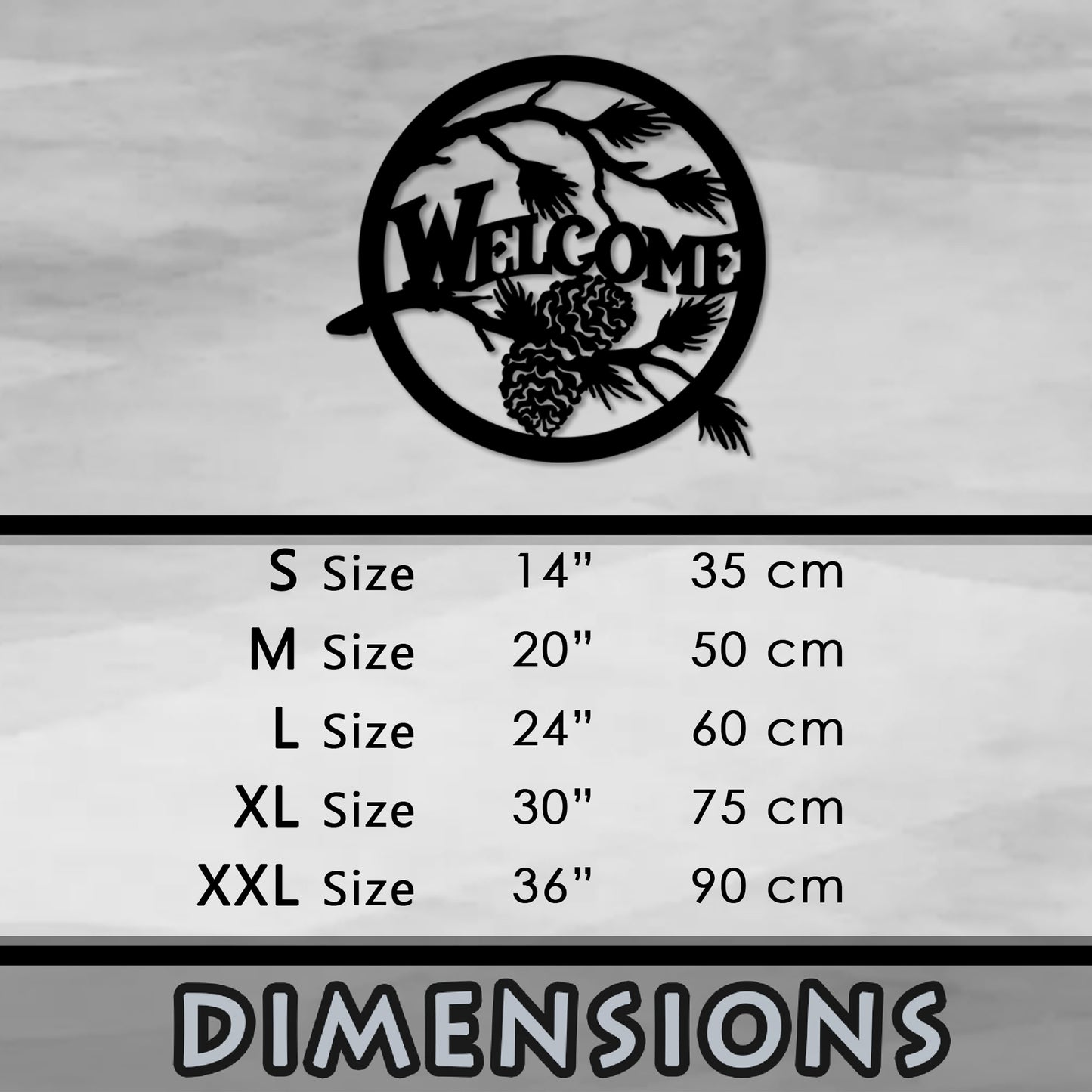 Welcome Metal Wall Art, Unique Home Porch Decor, New House Metal Gift, Welcome Metal Sign, Black Metal Wall Art, Gift for Her, Rustic Decor