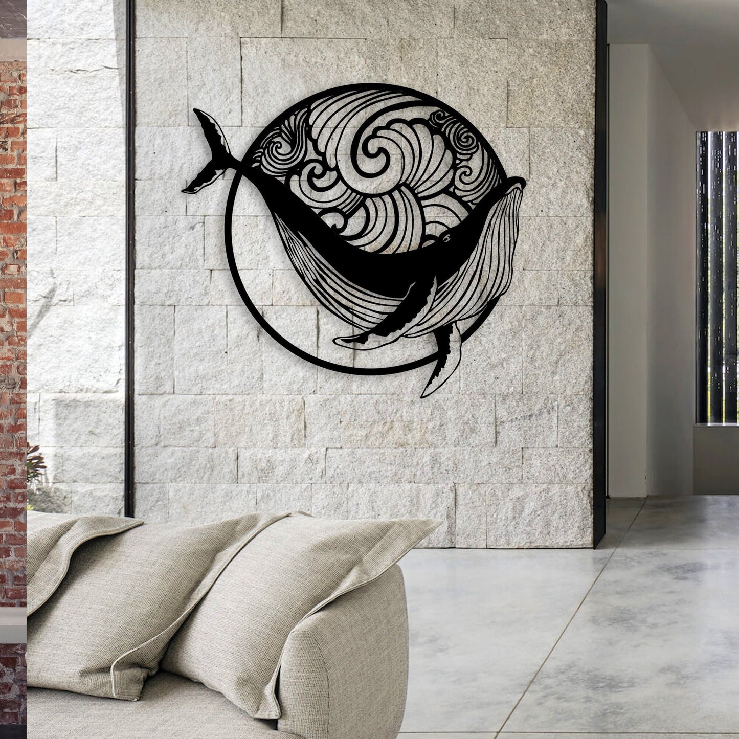 Orca Whale Metal Wall Art , Ocean Lovers Metal Wall Decor, Whale Metal Wall Art, Gift for him, Sea Lover Birthday Gift, Valentine's Day Gift