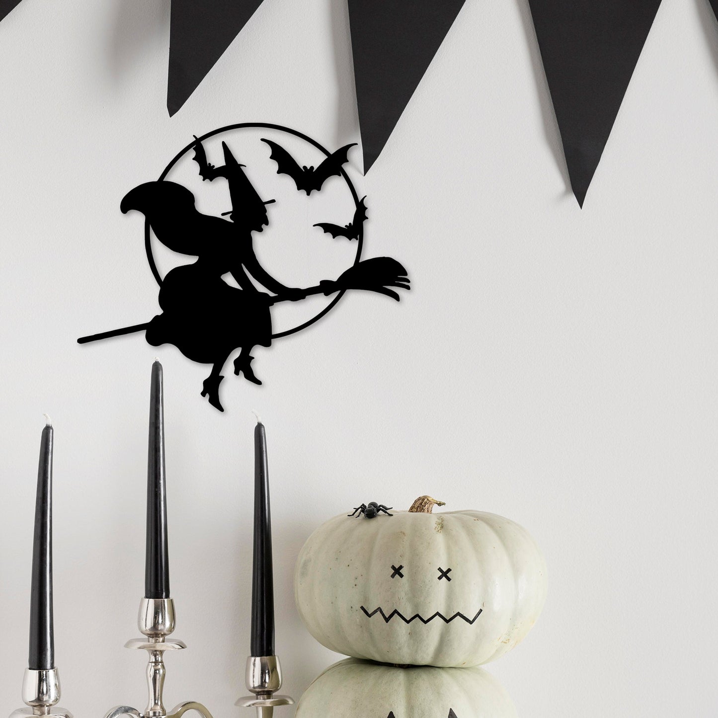 Halloween Metal Wall Art, Witch Metal Wall Decor, House Entry Halloween Sign, Unique Halloween Metal Gift, Gift for Her, iconic Metal Decor