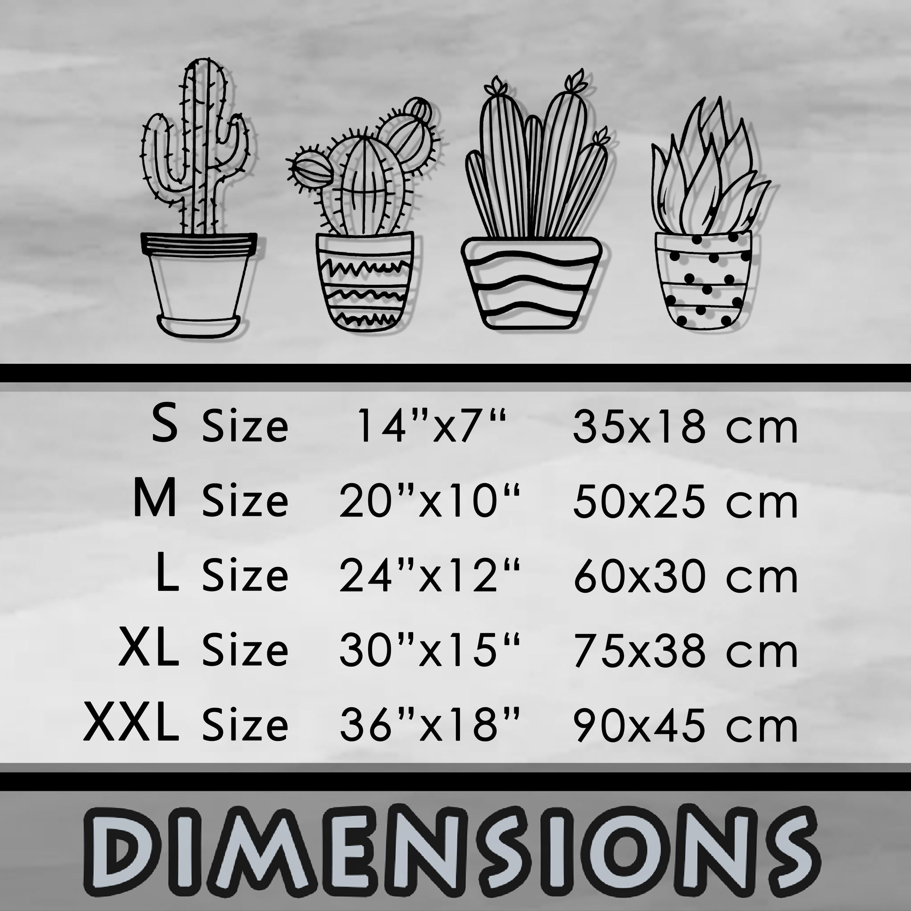 Cactus Metal Line Wall Art, Unique Metal Line Art, Four Cactus Metal Wall Art, 4 Set of Wall Decor, Valentine's Day Gift, Gift for him