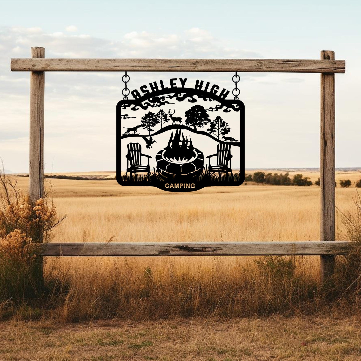 Custom Winter Garden Entry Metal Sign, Personalized Metal Ranch Name Sign, Unique Christmas Gift, House Garden Metal Decor, Anniversay Gift