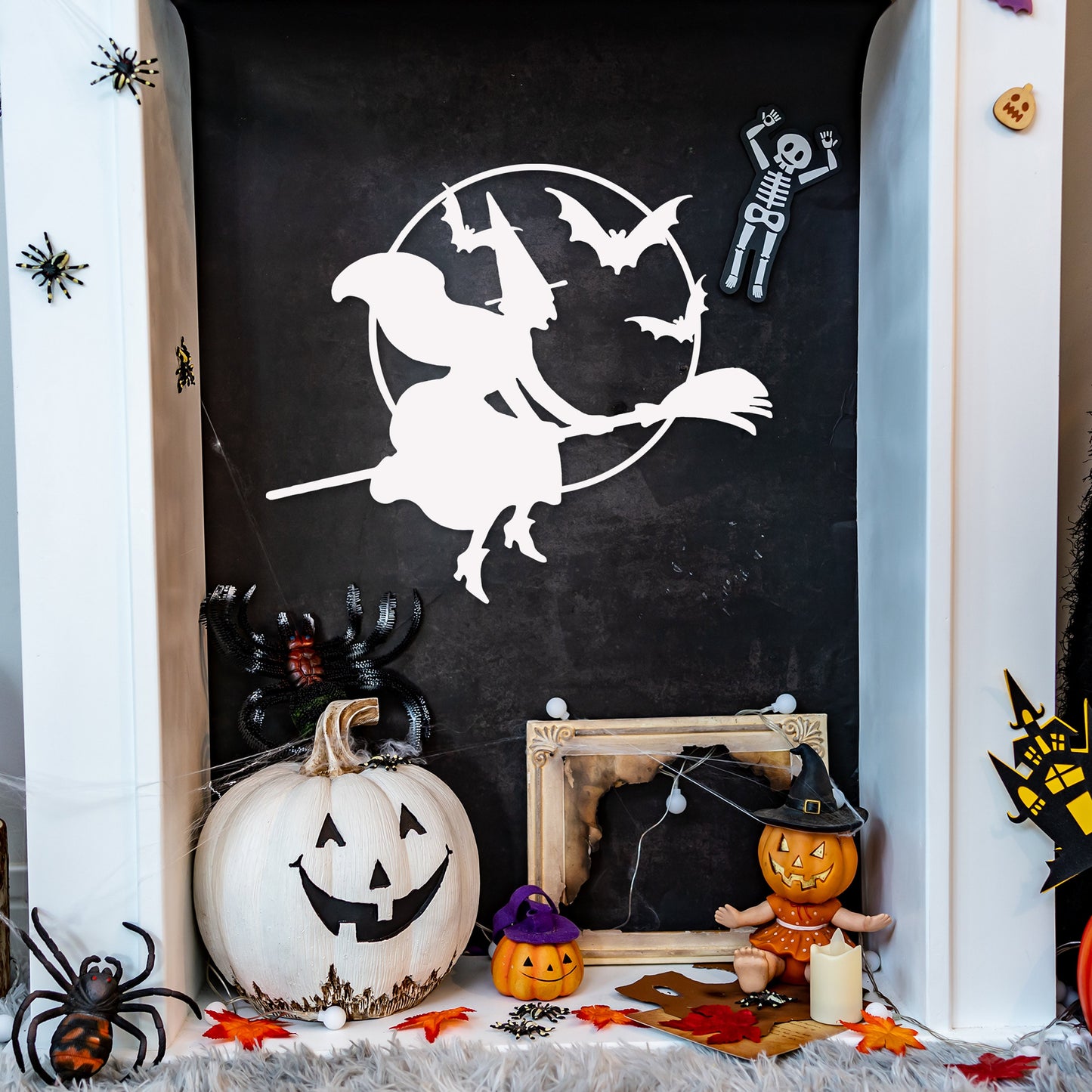 Halloween Metal Wall Art, Witch Metal Wall Decor, House Entry Halloween Sign, Unique Halloween Metal Gift, Gift for Her, iconic Metal Decor