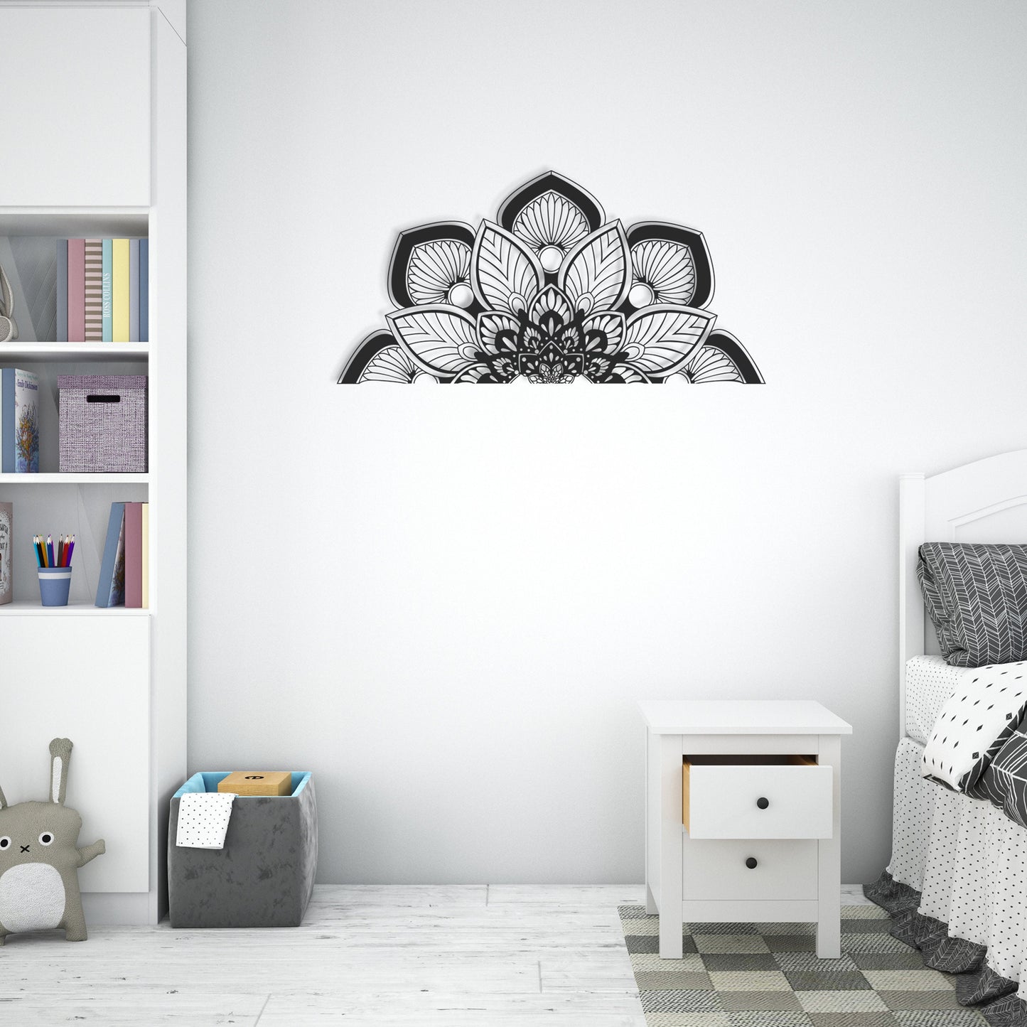 Mandala Metal Wall Art, Hedboard Unique Metal Wall Art, Yoga Room Wall Art, Unique Birthday Gift, Headboard Wall Art, Valentines Day Gift