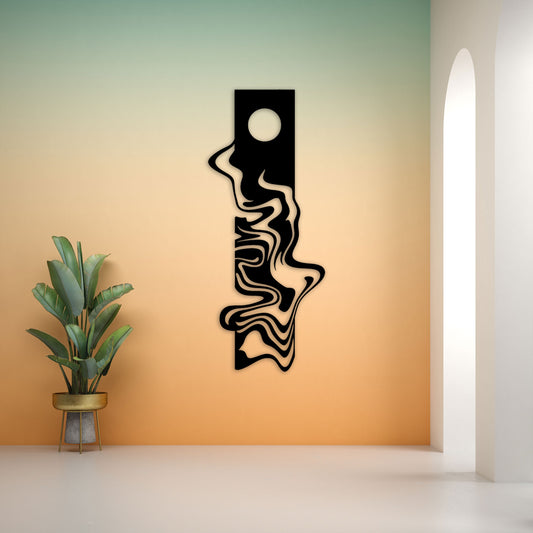 Moonlight Metal Wall Art, Modern Metal Wall Decor, Livingroom Wall Art, Home Entry Metal Wall Art, Office Metal Wall Art, Christmas Gift