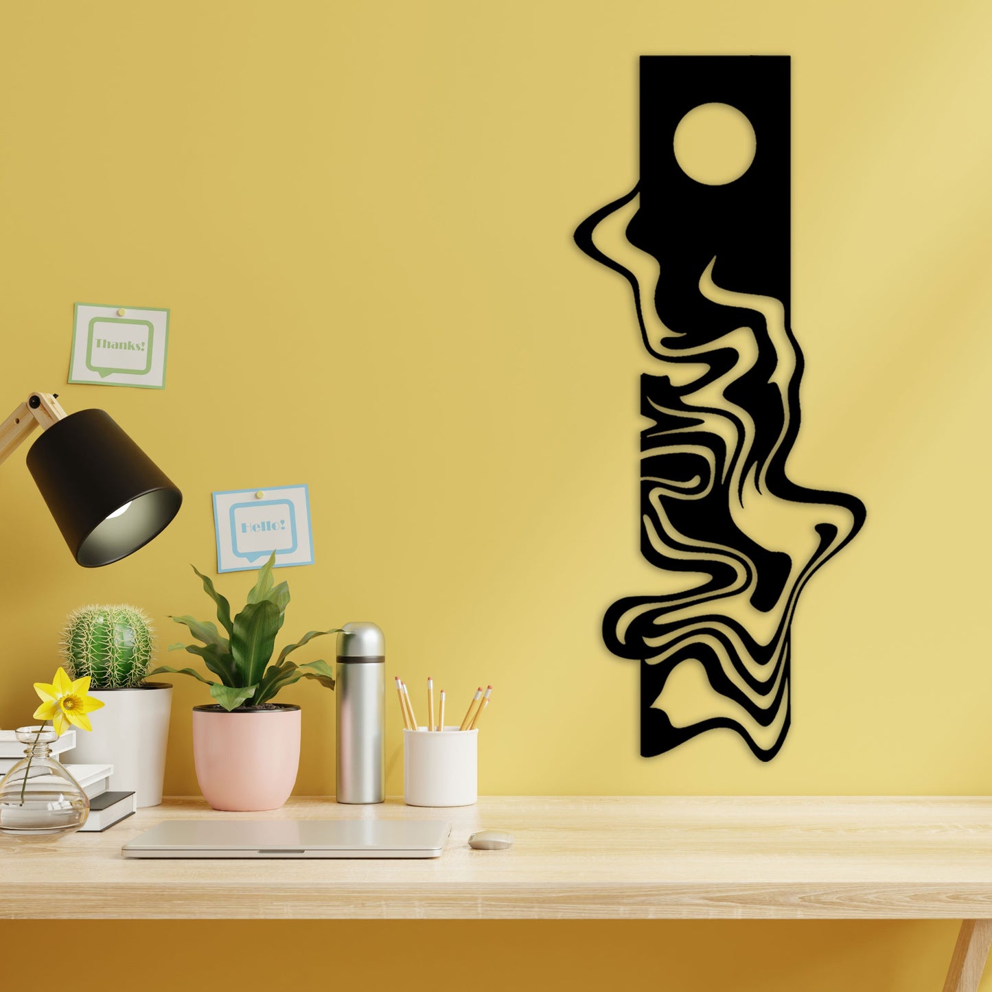 Moonlight Metal Wall Art, Modern Metal Wall Decor, Livingroom Wall Art, Home Entry Metal Wall Art, Office Metal Wall Art, Christmas Gift
