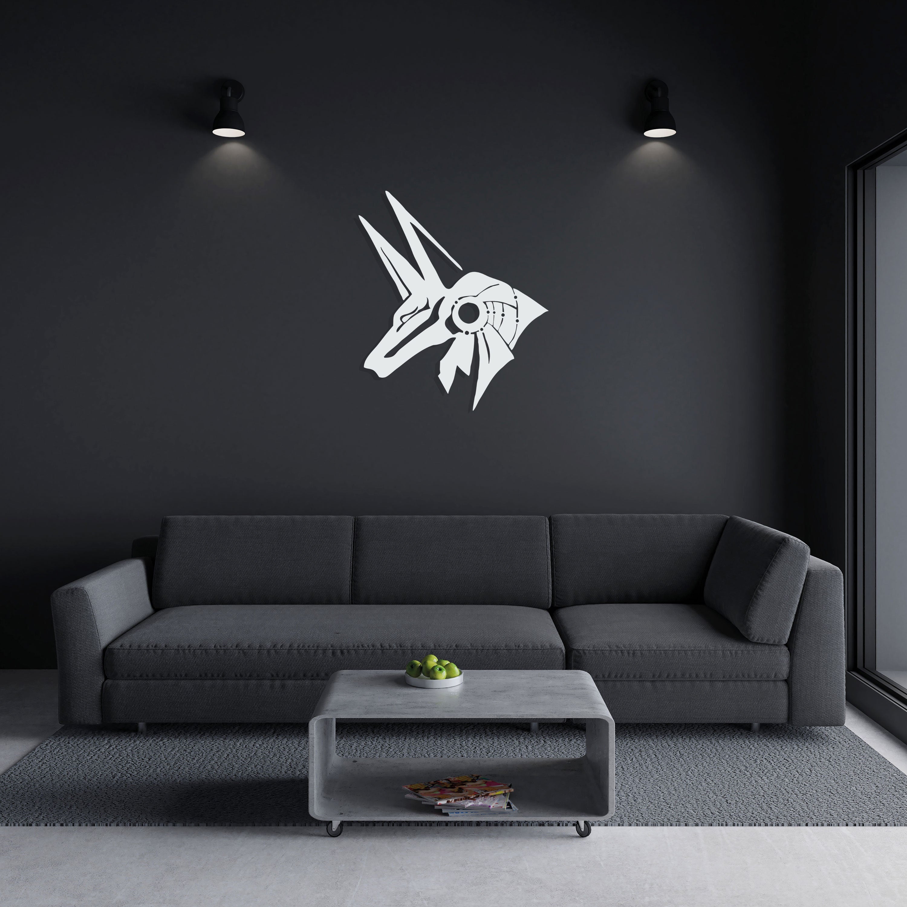 Anubis Metal Wall Art, Egyptian Lovers Unique Birthday Gift, Valentines Day Gift , Iconic Mythology Metal Art, Easy to Hang, Housewarming