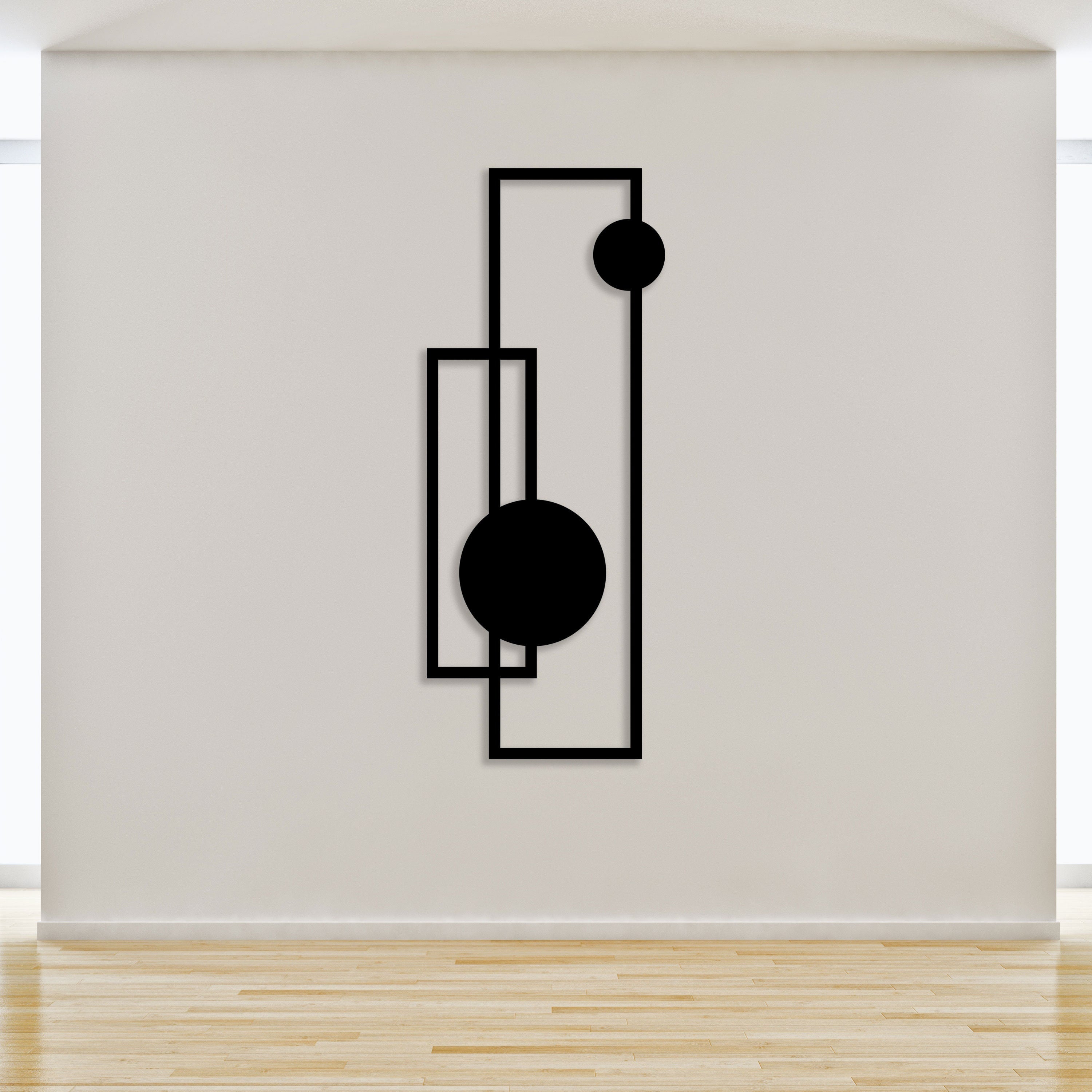 Geometric Minimalist Metal Wall Art, Modern Office Wall Decor, Unique Birthday Gift, Minanimalist Metal Line Wall Art, Christmas Gift