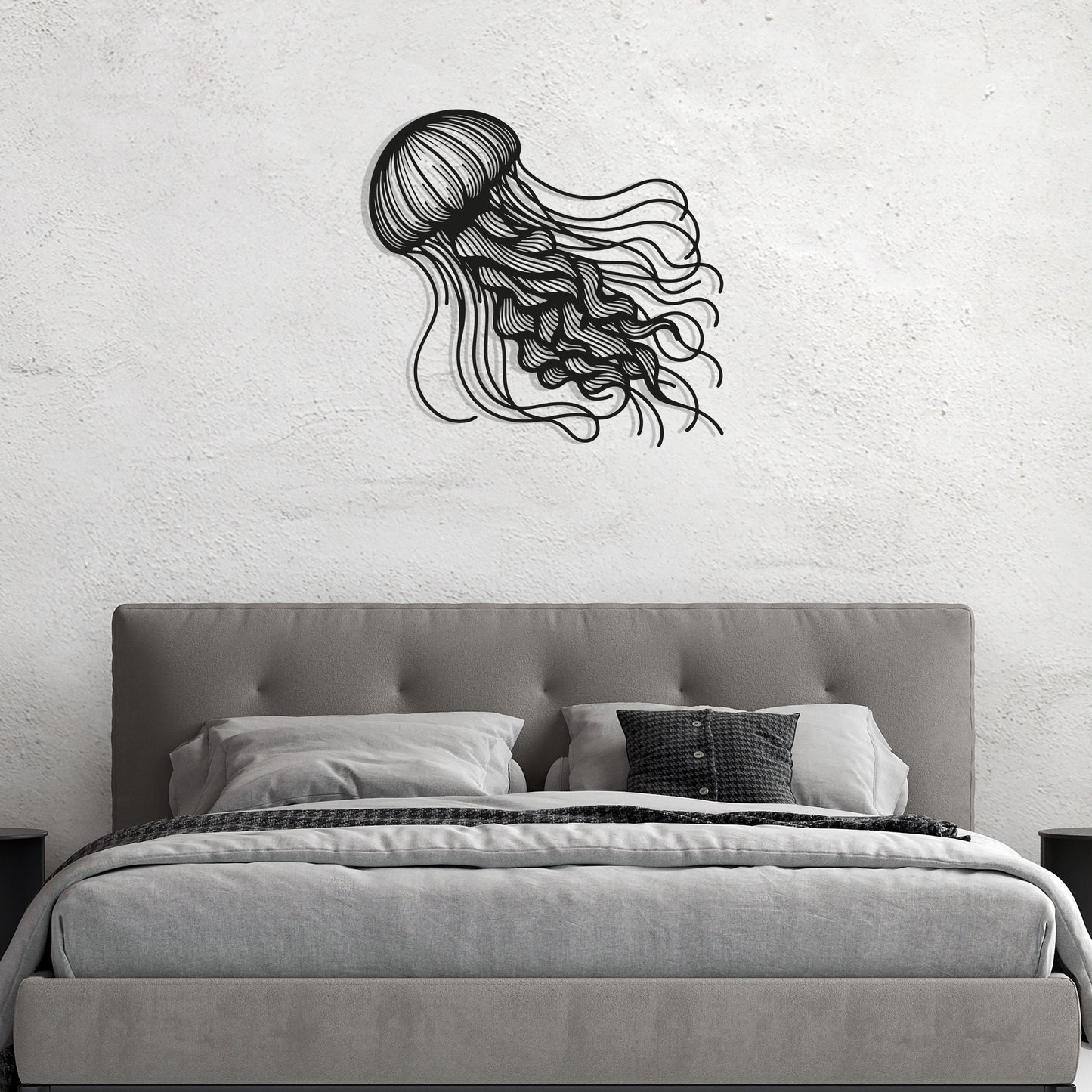 Jellyfish Metal Wall Art, Ocean Thema Metal Wall Decor, Bathroom Wall Art, Sea Lovers Birthday Gift, Gift for Her, iconic Metal Decor