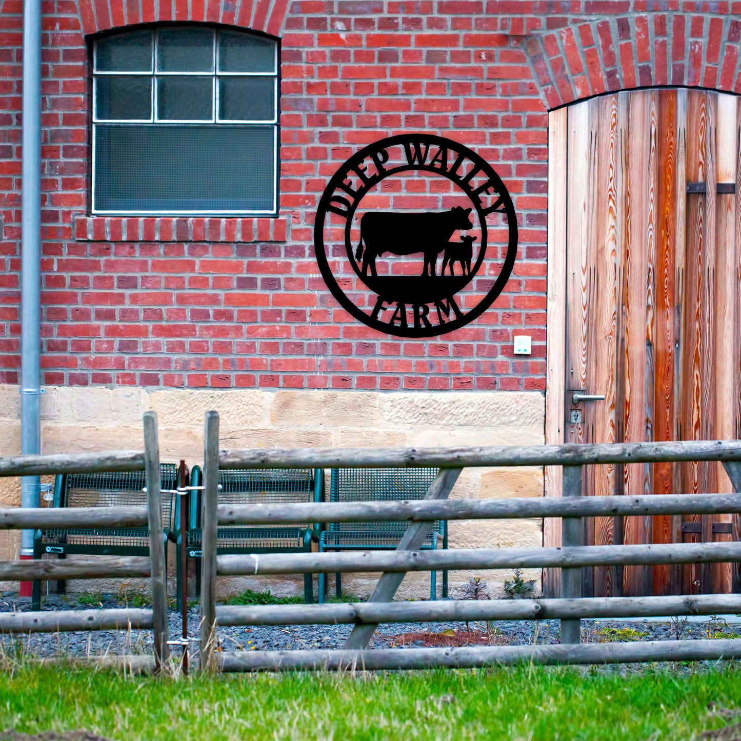 Personalized Cow Farm House Name Sign, Custom Metal Cow Ranch Name Sign, Unique Birthday Gift, Porch Metal Wall Art, Christmas Gift
