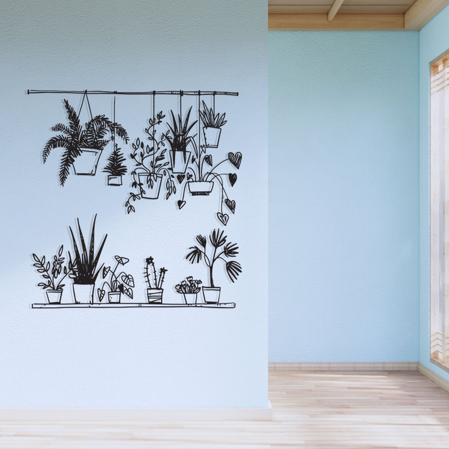Flower Garden Metal Wall Art, Kitchen Metal Wall Decor, House Garden Metal Wall Art, Flower Lovers Unique Birthday Gift, Gift for Mom