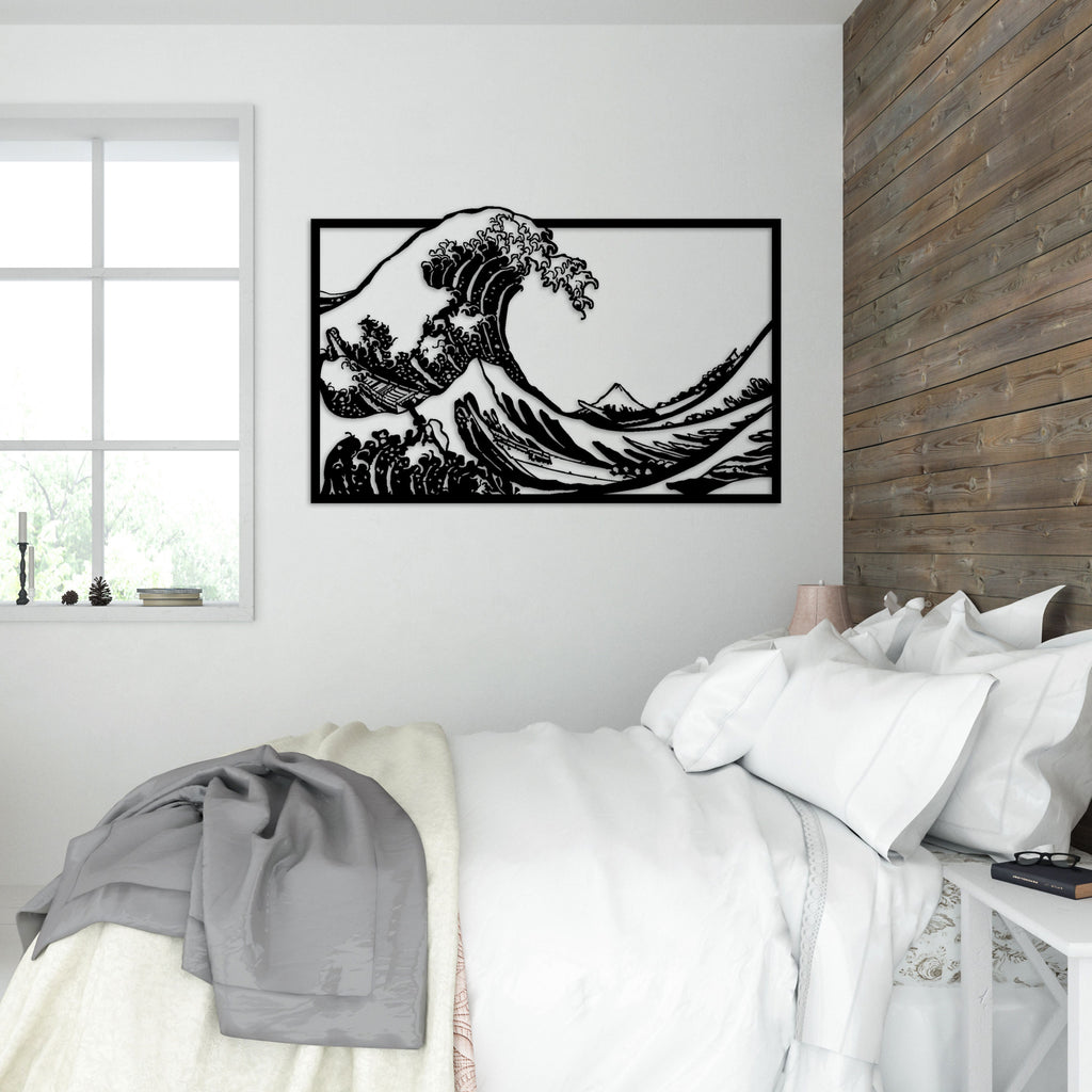 The Great Wave Metal Wall Art, Hokusai Katsushika Metal Wall Art, Office Wall Art, iconic metal wall art, Housewarming Gift, Christmas Gift