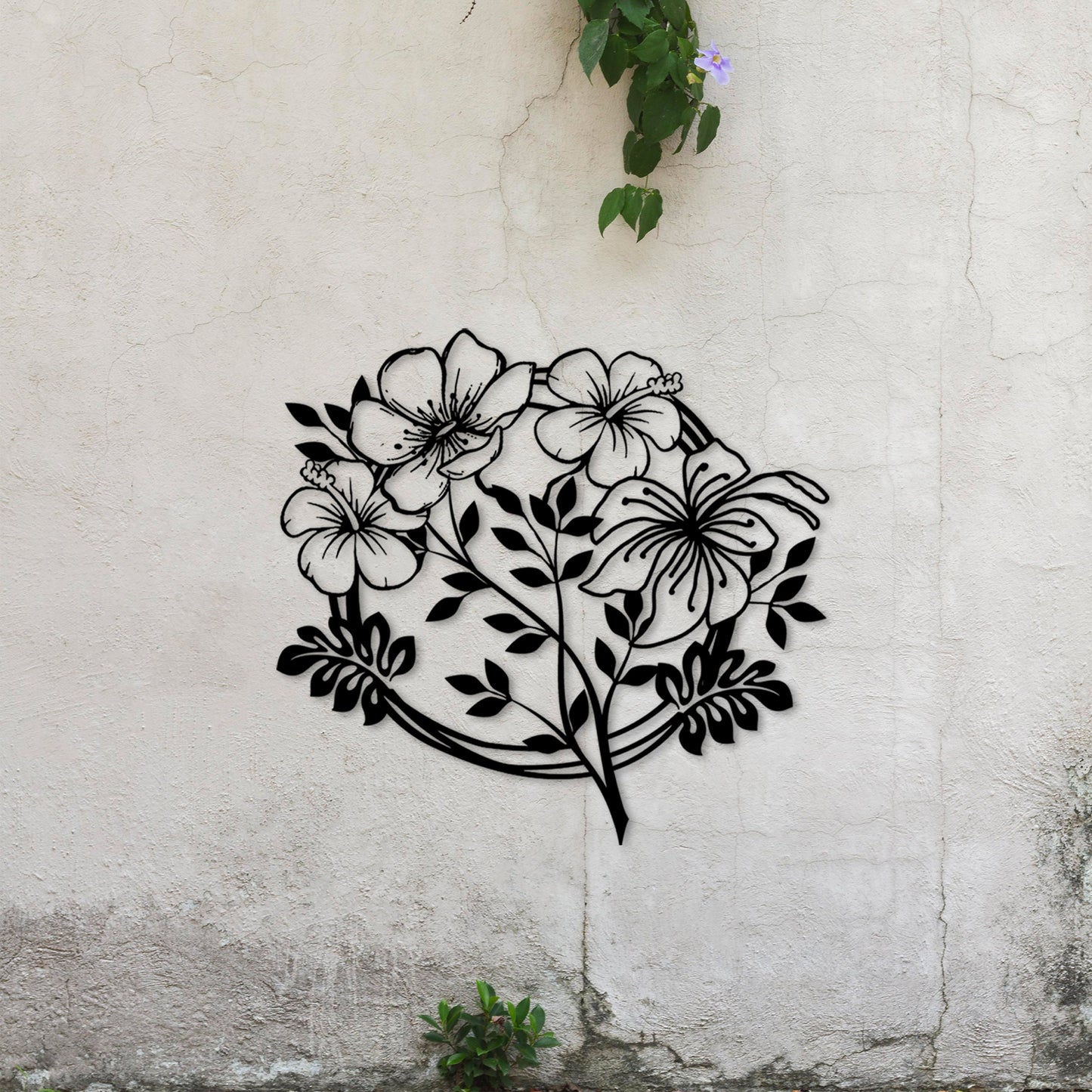 Flower Metal Wall Art, Boucle Flower Metal Wall Decor, Headboard Metal Wall Art, Kitchen Wall Art, Valentine's Day Gift, Sea Lovers Birthday