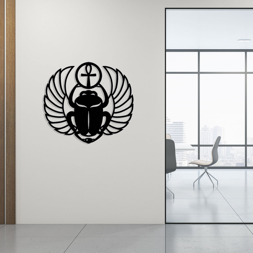 Scarab Metal Wall Art, Egyptian Lovers Unique Birthday Gift, Christmas Gift, Iconic Mythology Metal Wall Art, Iconic metal wall art,