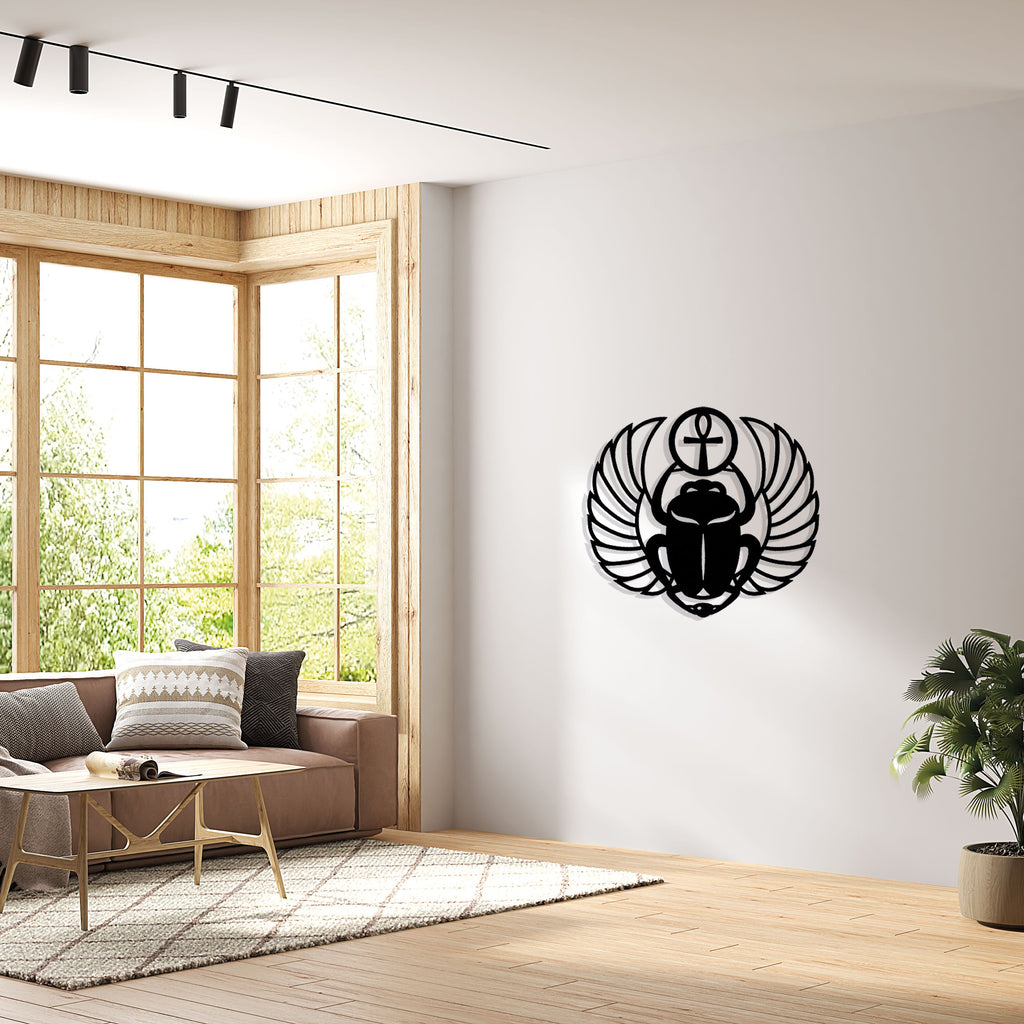 Scarab Metal Wall Art, Egyptian Lovers Unique Birthday Gift, Christmas Gift, Iconic Mythology Metal Wall Art, Iconic metal wall art,