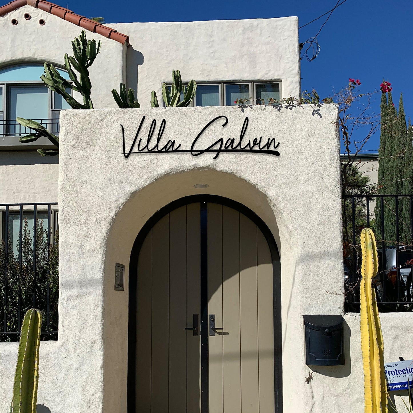 Custom Metal Villa Name Sign, Personalized Casa Name Sign, Unique Custom Metal Family Name, Best Anniversary Gift, Christmas Gift