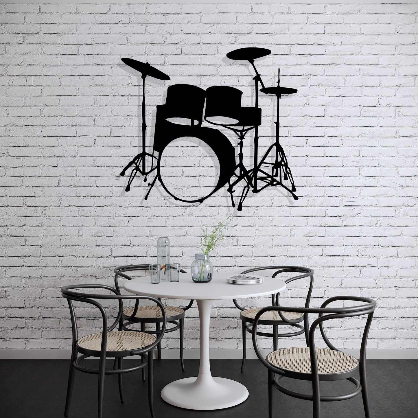 Drums Metal Line Wall Art, Line Art Metal Musican, Unique Musicians Lovers Gift, Music Room Unique Decor, Gift for Her, Valentine's Day Gift