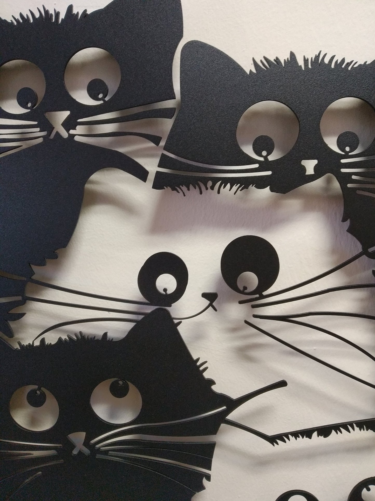 Nordic Cat Metal Metal Wall Art, Childroom Metal Wall Decor, Cat lovers Unique Gift, Best Anniversary Gift, Gift For Family, Christmas Gift