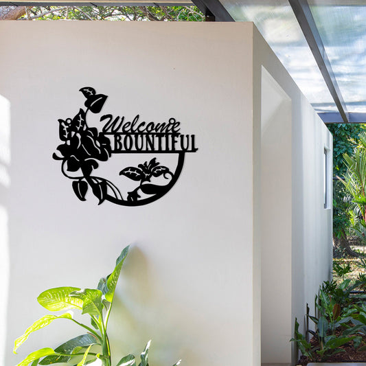 Personalized Metal Garden Sign , Custom Metal House Garden Sign, Personalize Unique Family Gift, Custom Garden Entry Sign, Christmas Gift