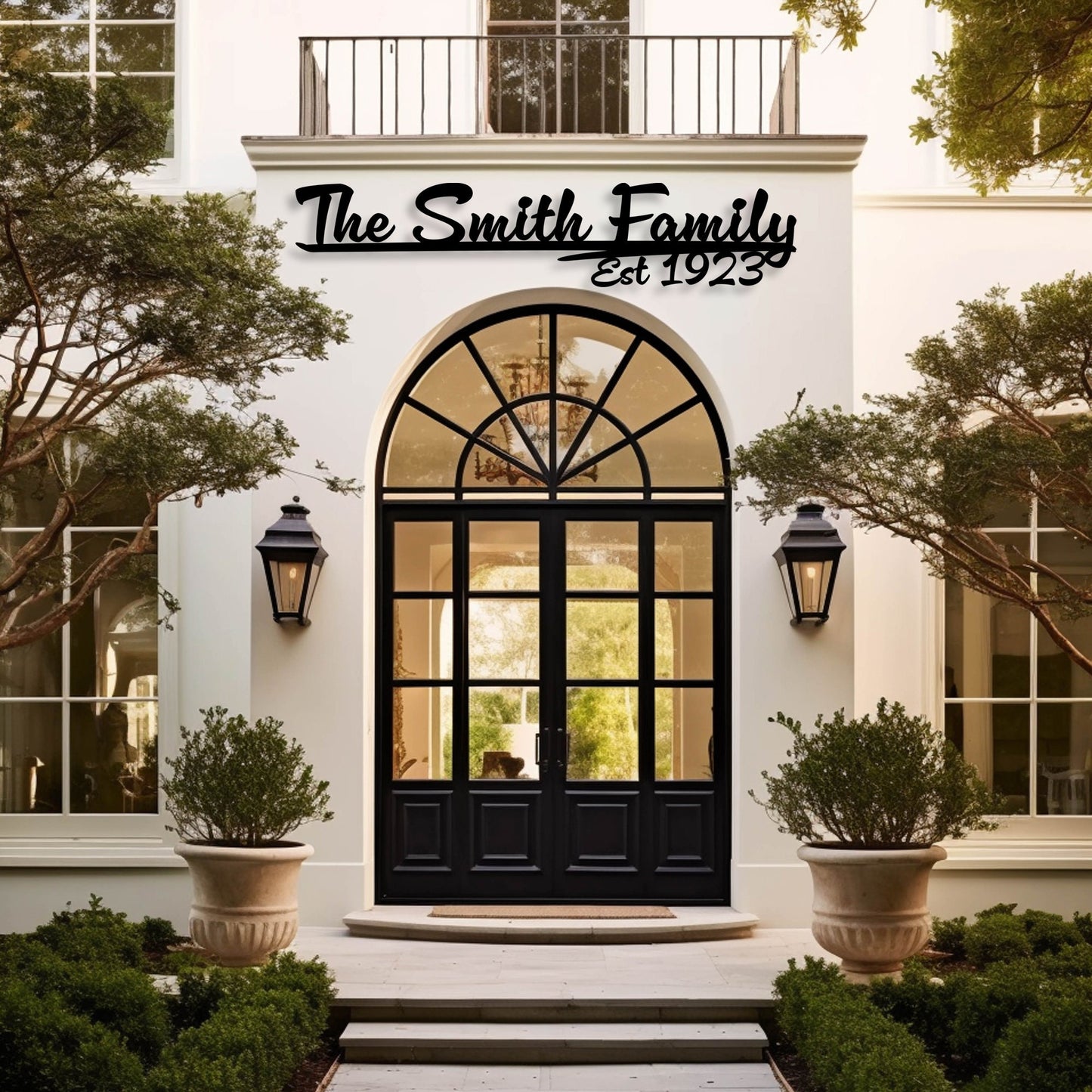 Custom Metal Family Name Sign, Personalized Villa Name Sign, Unique Custom Metal Sign, Christmas Gift, Custom Address Name and Number