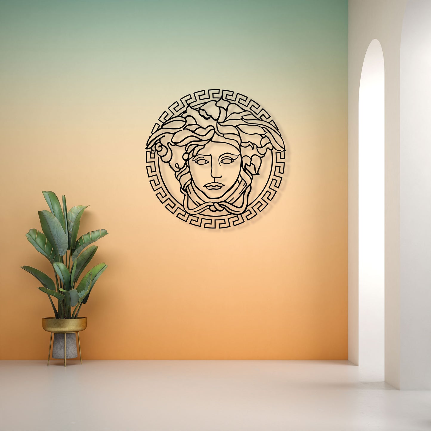 Medusa Metal Wall Art, iconic Metal Decor, Unique Birthday Gift, Headboard Wall Art,  Iconic Metal Wall Art, Gift for Her, Christmas Gift