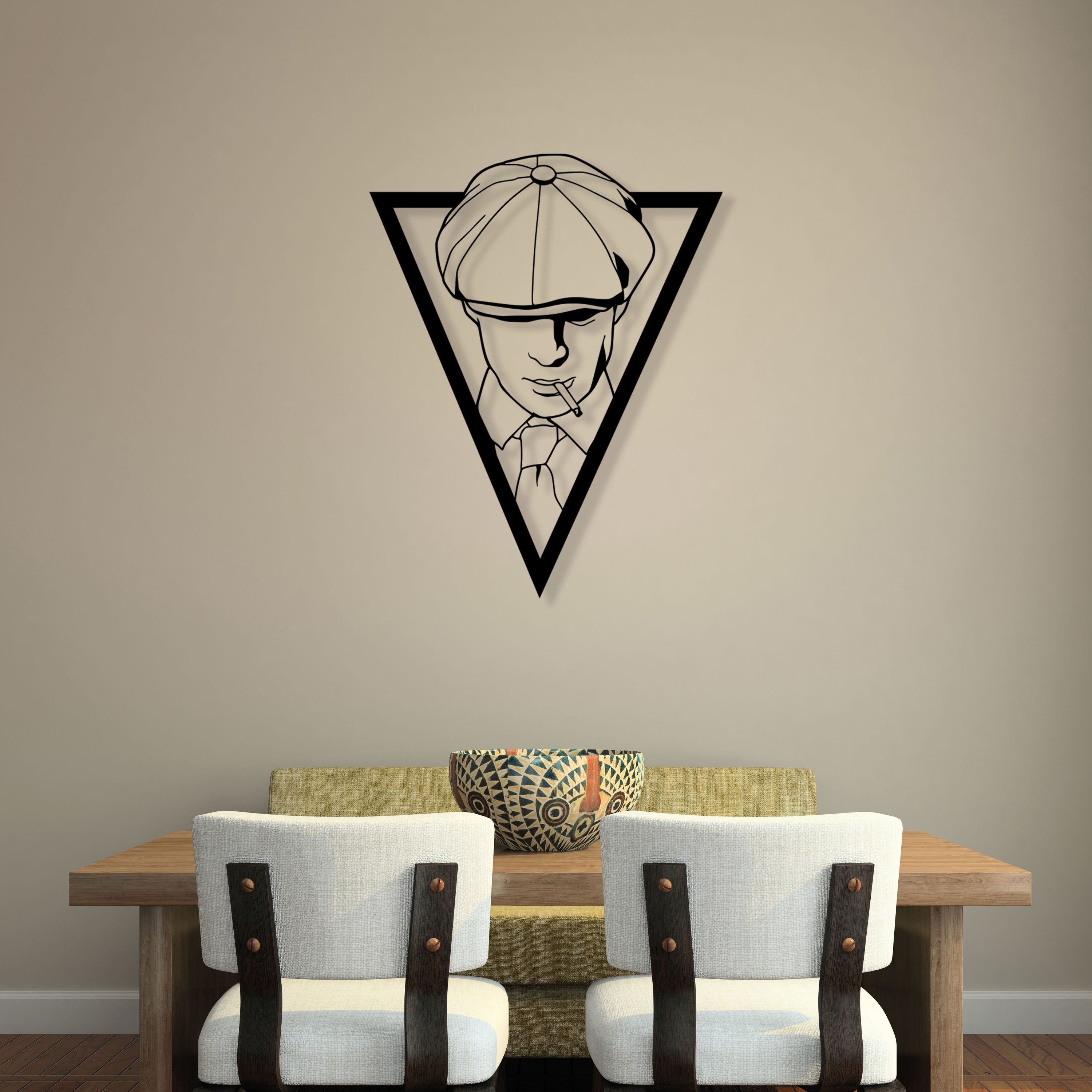 Peaky Blinders Thomas Shelby Metal Wall Art, Shelby Lovers Unique Birthday Gift, iconic Movie Metal Wall Art, Gift for Her, Christmas Gift
