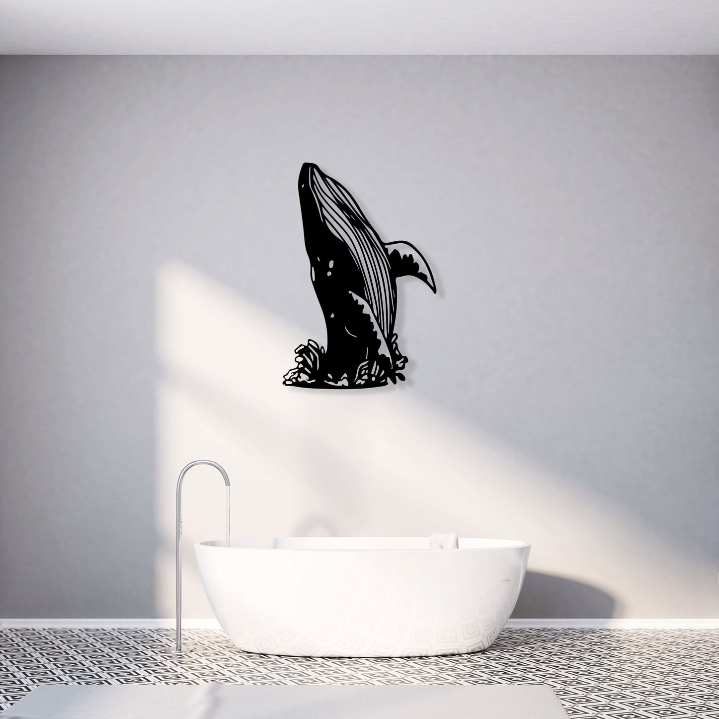 Orca Metal Wall Art, Whale Metal Wall Decor, Sea Lovers Gift, Housewarming, Porch Metal Wall Art, Ocean Lovers birthday Gift, Christmas Gift
