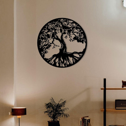 Tree Of Life Metal Wall Art, Livingroom Metal Wall Decor, Yoga Room Metal Wall Art, Unique Birhtday Gift, Gift for Her, Housewarming Gift