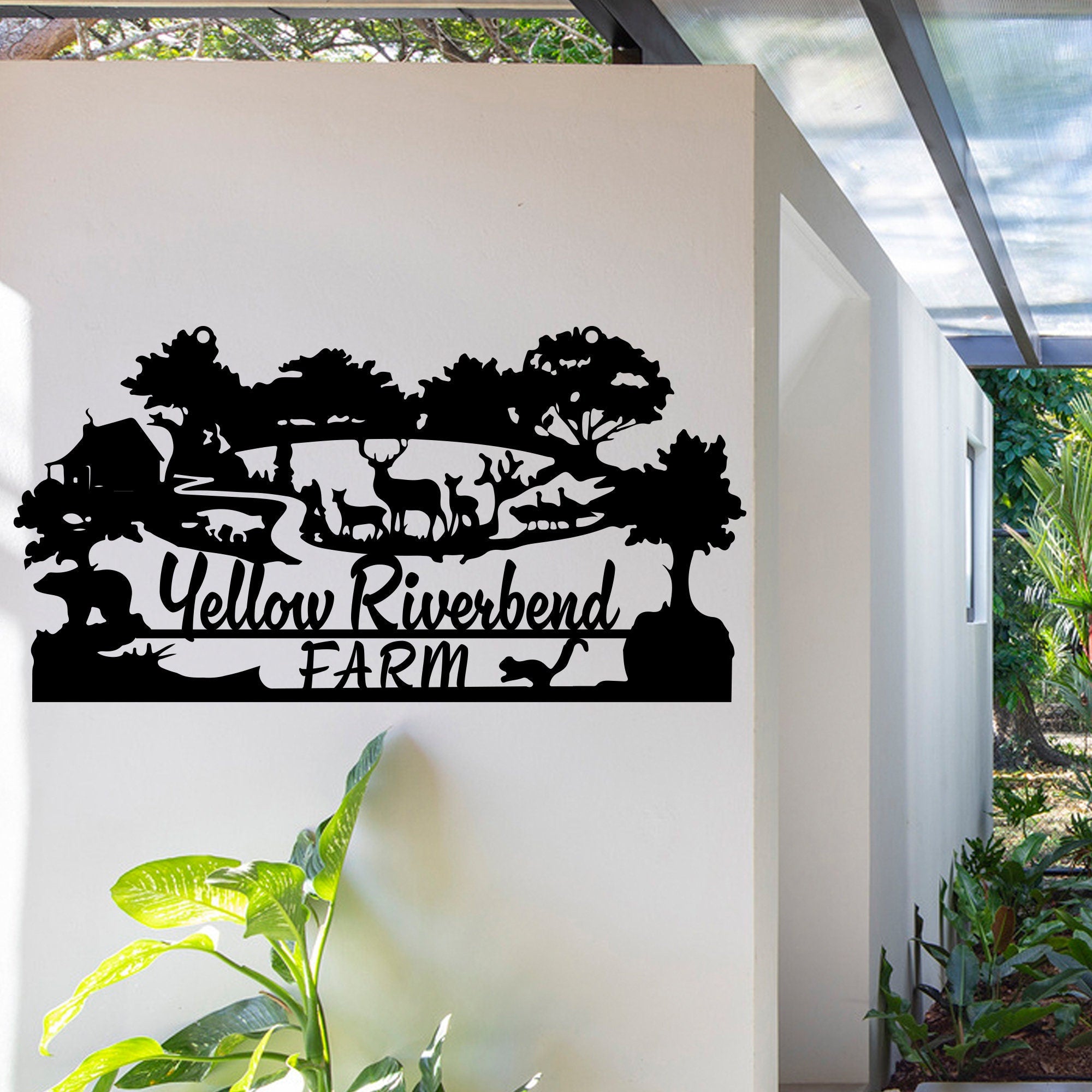 Personalized Metal Ranch Name Sign, Custom Farmhouse Metal Sign, Family Name Metal Sign, Anniversary Gift, Christmas Gift, Established Sign