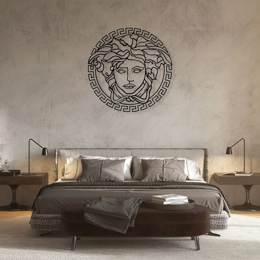 Medusa Metal Wall Art, iconic Metal Decor, Unique Birthday Gift, Headboard Wall Art,  Iconic Metal Wall Art, Gift for Her, Christmas Gift