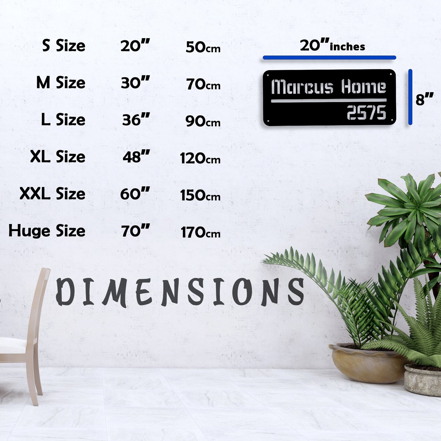 Personalized Metal Sign, Custom Villa Name Metal Sign, Modern Personalized House Address Name Sign, Best Anniversary Gift, Gift For Family