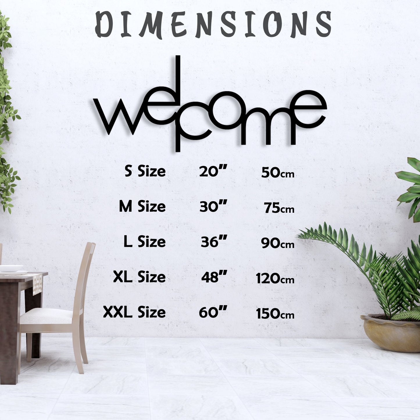 Welcome Metal Wall Art, House Entry Metal Welcome Sign, Gift for Her, Housewarming Gift, Unique Birthday Gift, Metal Home Entry Wall Decor