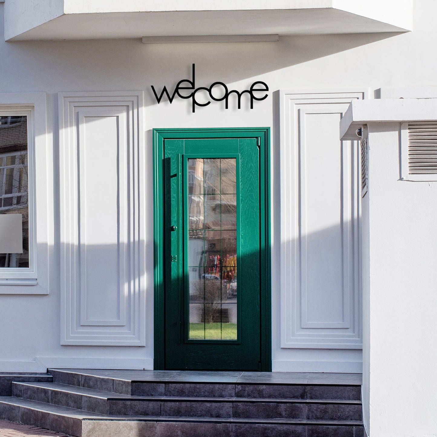 Welcome Metal Wall Art, House Entry Metal Welcome Sign, Gift for Her, Housewarming Gift, Unique Birthday Gift, Metal Home Entry Wall Decor