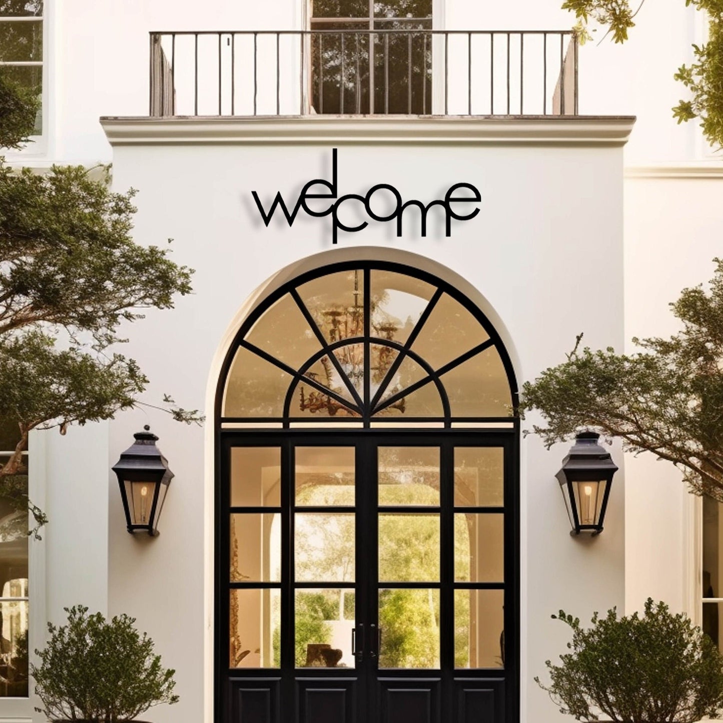 Welcome Metal Wall Art, House Entry Metal Welcome Sign, Gift for Her, Housewarming Gift, Unique Birthday Gift, Metal Home Entry Wall Decor