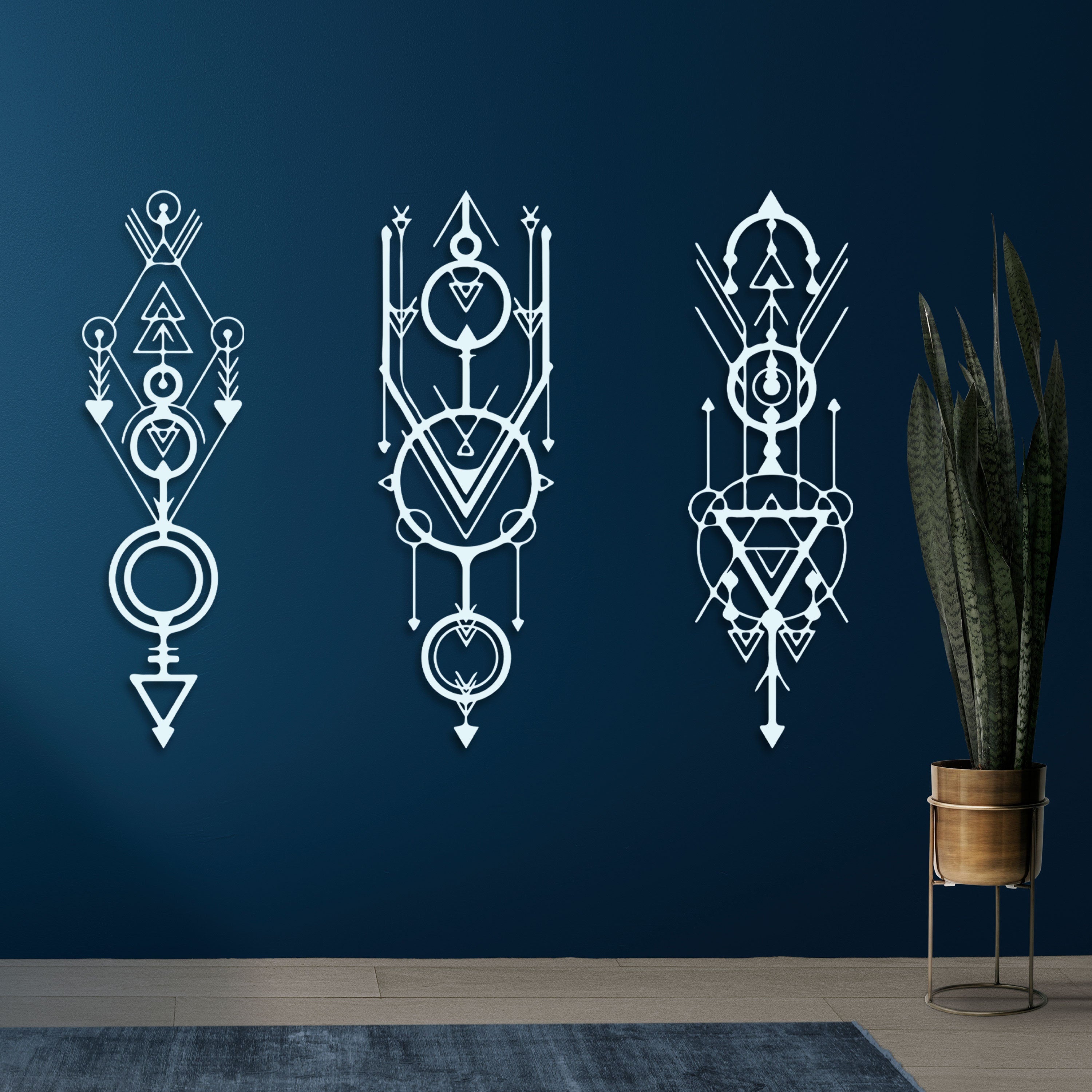 Viking Metal Wall Art, Valhalla Line Metal Home Decor, Unique Birthday Gift, Minimalist Office Decor, Gift for Her, iconic Viking Gift