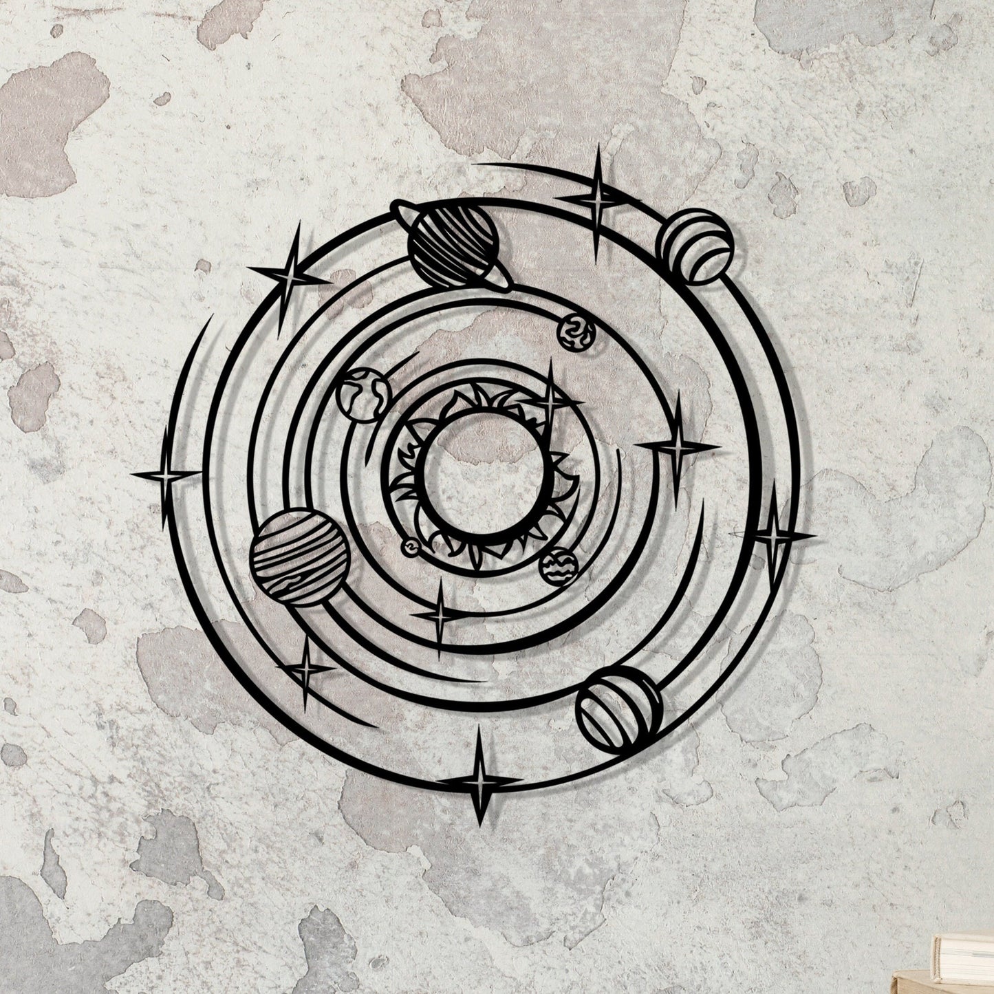 Galaxy Metal Wall Art, Child Room Metal Wall Decor, Porch Metal Wall Art, Gift For Her, Space Metal Decor, Unique Metal Gift, Bedroom Decor