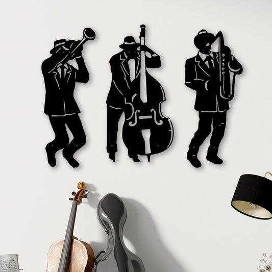 Jazz Metal Wall Art, Musican Metal Wall Decor, Jazz  Lovers Unique Gift, Retro Style Metal Wall Art, Valentine's Day Gift