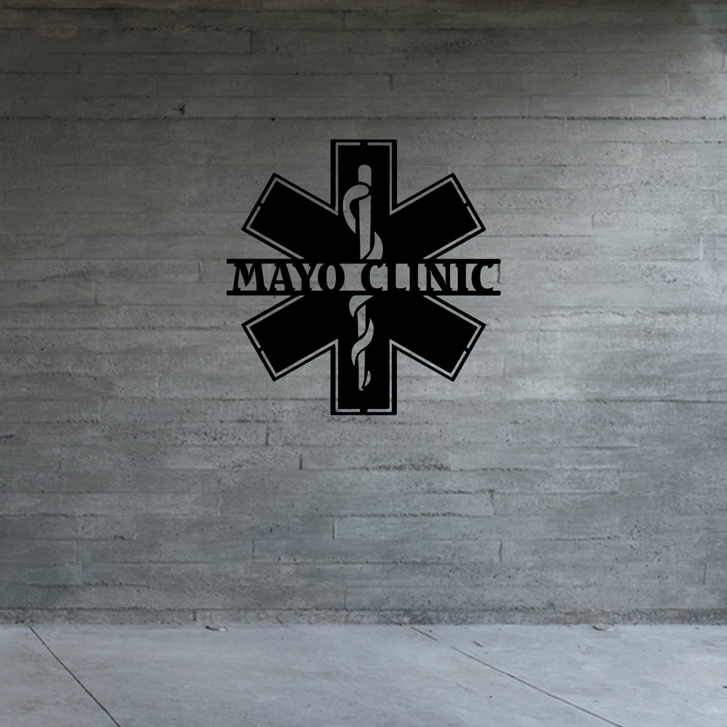 Personalized Medical Clinic Metal Name Sign, Custom Doctor Name Sign, Gift For Doctor, Medical Clinic Entry Wall Art, Christmas Gift