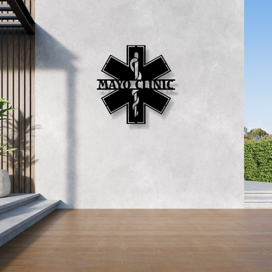 Personalized Medical Clinic Metal Name Sign, Custom Doctor Name Sign, Gift For Doctor, Medical Clinic Entry Wall Art, Christmas Gift