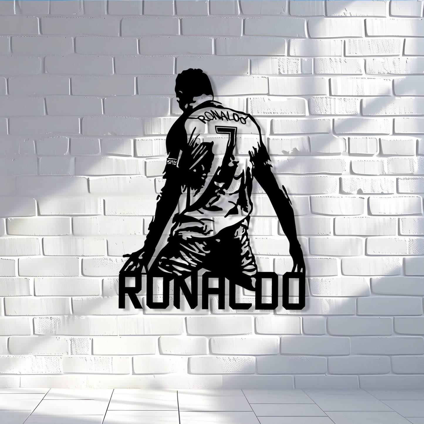 Cristiano Ronaldo Metal Wall Art, Ronaldo Lovers Fans Birthday Gift, iconic Football Metal Wall Art, Real Madrid Fans Gift, Valentine's Day