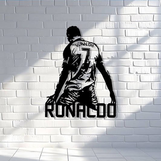 Cristiano Ronaldo Metal Wall Art, Ronaldo Lovers Fans Birthday Gift, iconic Football Metal Wall Art, Real Madrid Fans Gift, Valentine's Day