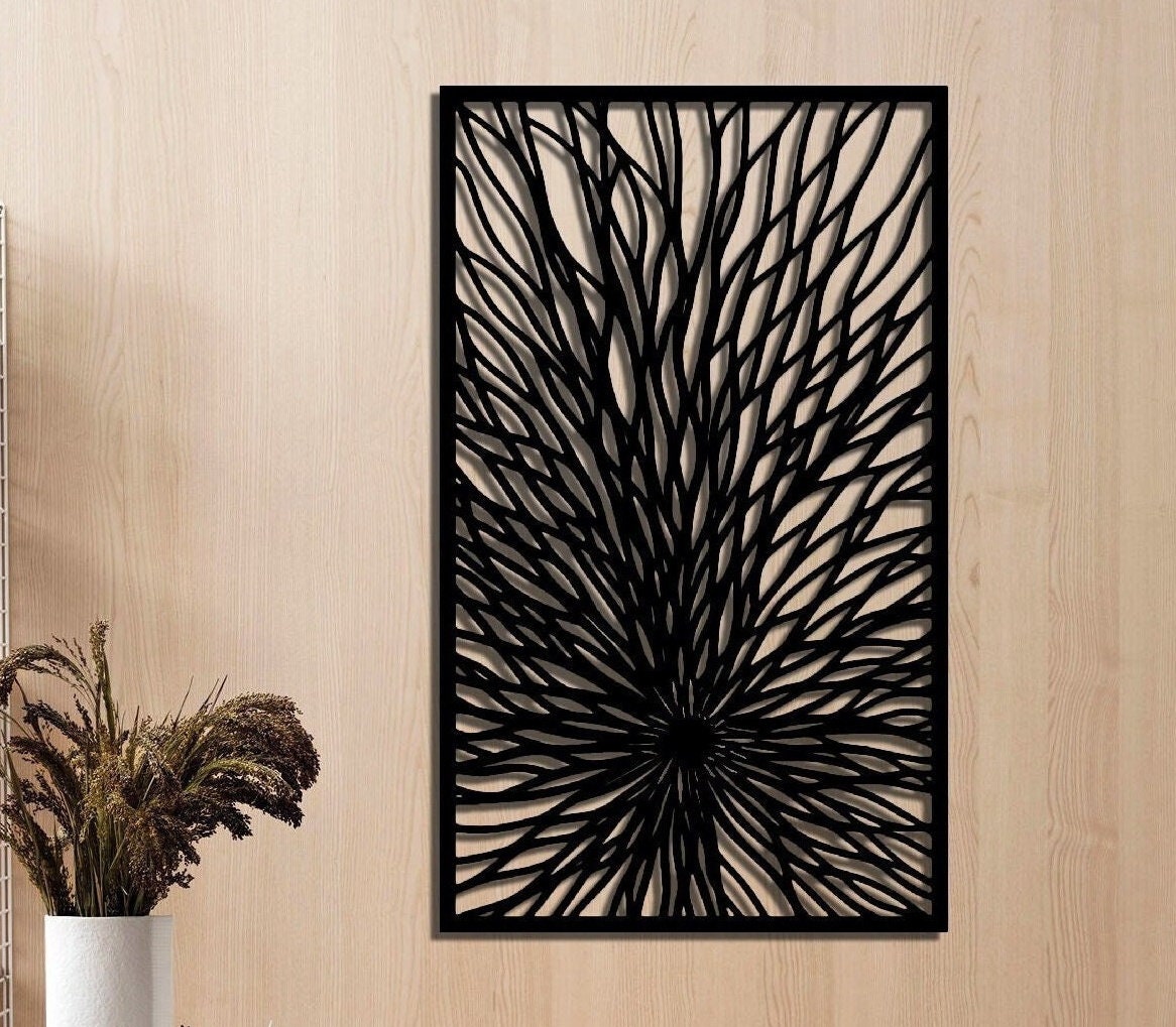 Decorating ideas for interior architecture and environmental design, Modern Metal Wall Decor, Birthday Gift, Gift for Her, Housewarming Gift
