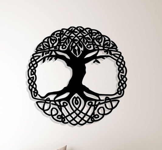 Tree of Life Metal Wall Art, Yoga Room Metal Wall Decor, Headboard Metal Wall Art, Unique Birthday Gift, Gift for Her, Valentine's Day Gift