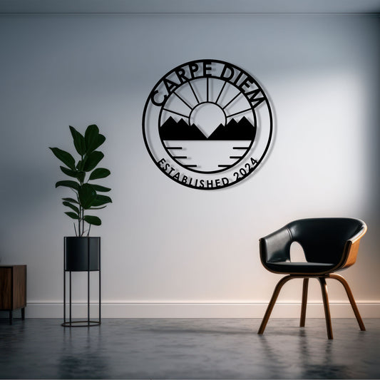 Personalized Metal Sign, Custom Metal Sign, Office Entry Metal Wall Art, Villa Name Sign, Unique Family Gift, Valentine's Day gift